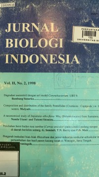 Image of Jurnal biologi Indonesia Vol. II no. 2, 1998
