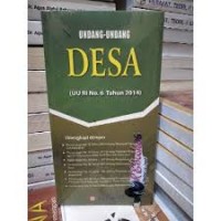 Image of Undang-undang desa (UU no. 6 tahun 2014)