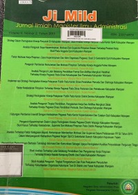 Image of Ji_Mild: jurnal ilmiah magister ilmu administrasi vol. 2 no. 2 tahun 2013