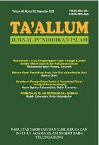 Image of TA' ALLUM : jurnal pendidikan islam vol. 02 no. 2 nopember 2014
