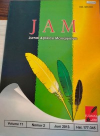 Image of JAM jurnal aplikasi manajemen vol. 11. no. 2. 2013