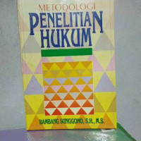 Image of Metodologi penelitian hukum
