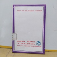 Image of Kontrak dagang internasional: Himpunan ceramah dan prasaran