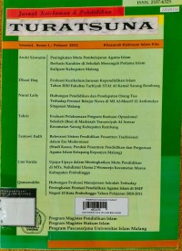 Image of Jurnal keislaman & pendidikan turatsuna : khazanah keilmuan islam kita vol. 1. no. 1. 2013