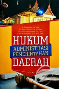 Image of Hukum administrasi pemerintahan daerah