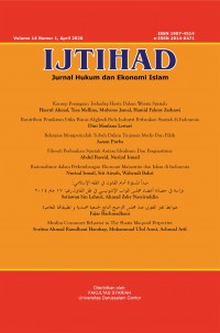 Image of Ijtihad : jurnal hukum dan ekonomi islam volume 2, nomor, 1, 1427-1428 H
