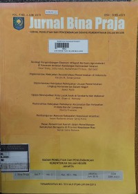 Image of Jurnal bina praja : juranla penelitian dan pengembangan bidang pemerintahan dalam negeri vol. 7. no. 2. 2015