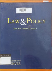 Image of Law & policy. vol 34. issue 4. 2012