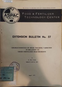 Image of Food & fertilizer technology center: extension bulletin no.2 1970