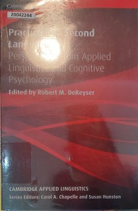 Image of Practice in a second language: perspectives from applied linguistic and cognitive psychology