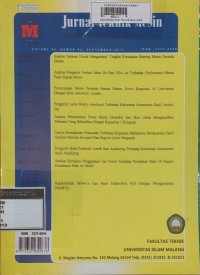 Image of Jurnal teknik mesin: jurnal sains teknologi teknik mesin vol.2 no.2 2013
