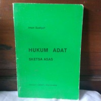 Image of Hukum Adat: sketsa asas