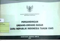 Image of Persandingan undang-undang dasar Negara Republik Indonesia tahun 1945