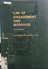 Image of Law of engagement and marriage