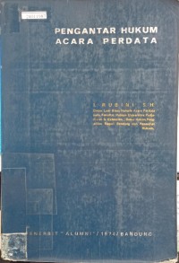 Image of Pengantar hukum acara perdata