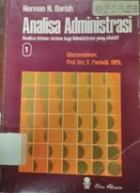 Image of Analisa administrai (analisa sistem-sistem bagi administrasi yang efektif) 1