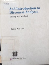 Image of And introduction to discourse analysis