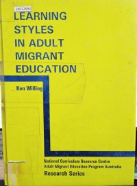 Image of Learning styles in adult migrant education