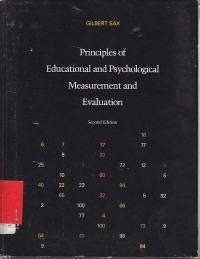 Image of Principles of educational and psychological measurement and evaluation