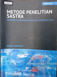Image of Metode penelitian sastra