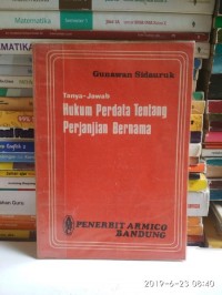 Image of Tanya-jawab: Hukum perdata tentang perjanjian bernama