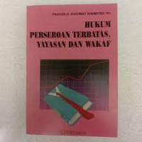 Image of Hukum perseroan terbatas, yayasan dan wakaf