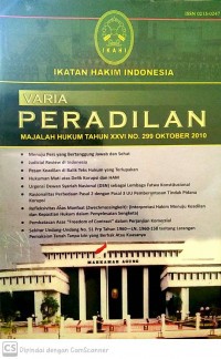 Image of Varia peradilan: Majalah hukum tahun ke xx no.242 desember 2005