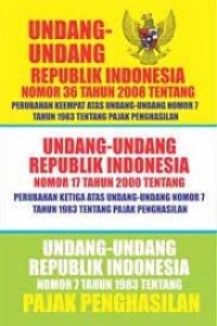 Image of Undang-undang republik indonesia nomor 36 tahun 2008 tentang perubahan keempat atas undang-undang nomor 7 tahun 1983 tentang pajak penghasilan