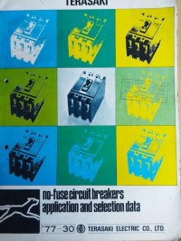 Image of No-fuse circuit breakers application and selection data