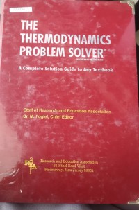 Image of The thermodynamics problem solver: a complete solution guide to any textbook