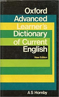 Image of Oxford advanced learner's dictionary of current english