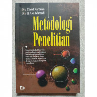Image of Metodologi penelitian : memberikan bekal teoritis pada mahasiswa tentang metodologi penelitian serta diharapkan dapat melaksanakan penelitian dengan langkah-langkah yang benar