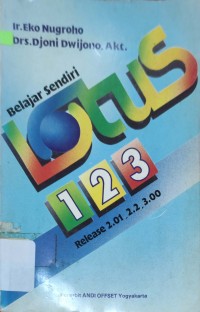 Image of Belajar sendiri Lotus 1-2-3 release 2.01, 2.2, 3.00