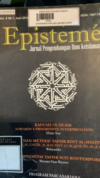 Image of EPISTEME: jurnal pengembangan ilmu keislaman vol. 9 no. 1 juni 2014