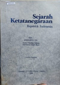Image of Sejarah ketatanegaraan republik Indonesia