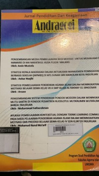 Image of Jurnal pendidikan dan keagamaan andragogi Vol. 5 no. 1 (Pebruari 2015)