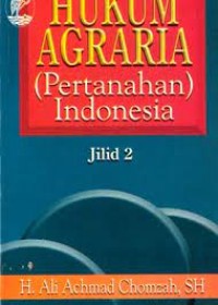 Image of Hukum agraria (pertanahan) indonesia: jilid 2