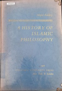 Image of A history of islamic philosophy