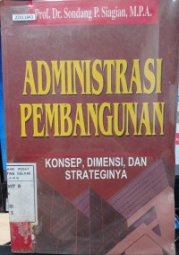 Image of Administrasi pembangunan