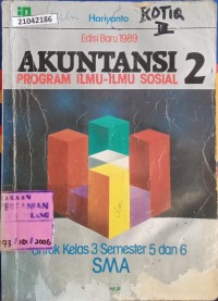 Image of Akuntansi 2: program ilmu-ilmu sosial