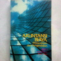 Image of Akuntansi biaya perencanaan dan pengendalian (jilid 1)