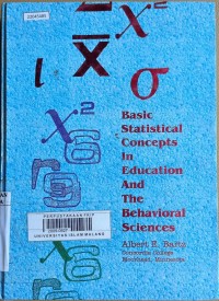 Image of Basic statistical concepts in education and the behavioral sciences