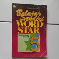 Image of Belajar sendiri wordstar professional release 5