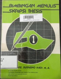 Image of Bimbingan menulis skripsi thesis (jilid 1)