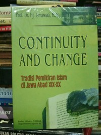 Image of Continuity and change : tradisi pemikiran Islam di Jawa abad XIX-XX