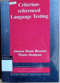 Image of Criterion-referenced language testing