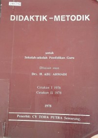 Image of Didaktik-metodik untuk sekolah-sekolah pendidikan guru