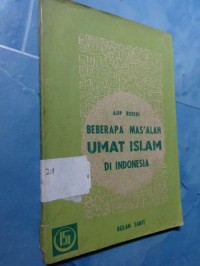 Image of Beberapa mas'alah umat islam di Indonesia