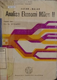 Image of Dasar-dasar analisa ekonomi mikro II