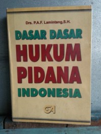 Image of Dasar-dasar hukum pidana Indonesia